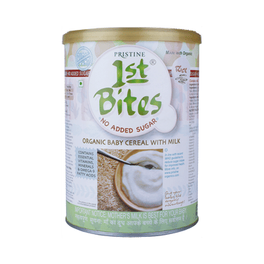 Pristine 1st Bites No Added Sugar (6 Months - 24 Months) Baby Cereal With Milk Rice