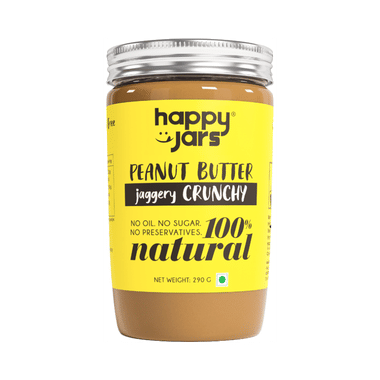 Happy Jars Peanut Butter Jaggery Crunchy