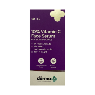 The Derma Co 10% Vitamin C Face Serum with Niacinamide | For Skin Radiance | Brightening Face Care Product