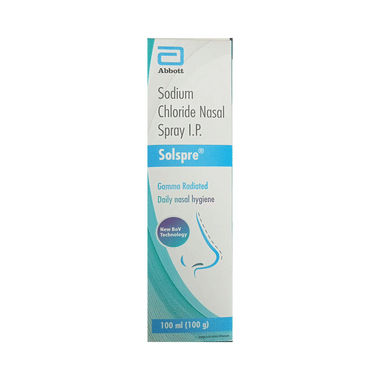 Solspre Isotonic Nasal Spray with Sodium Chloride | For Daily Nasal Hygiene