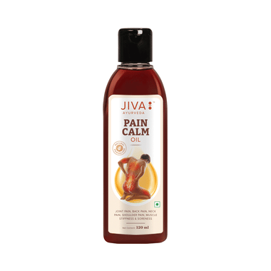 Jiva Pain Calm Oil | Pain Reliever for Joint Pain, Back Pain, Frozen Shoulder, Sprain & Muscle Soreness