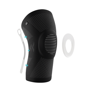 Tynor D 07 Knee Cap With Patellar Ring Black & White Small