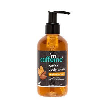 mCaffeine Coffee Body Wash | De-Tan & Deep Cleansing Shower Gel with Almonds