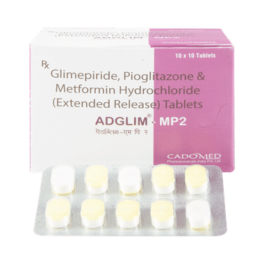 Adglim MP 2mg/500mg/15mg Tablet