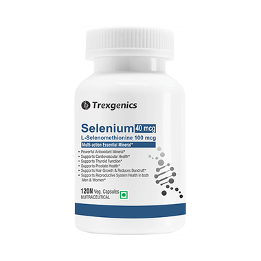 Trexgenics Selenium 40 Mcg Veg Capsule