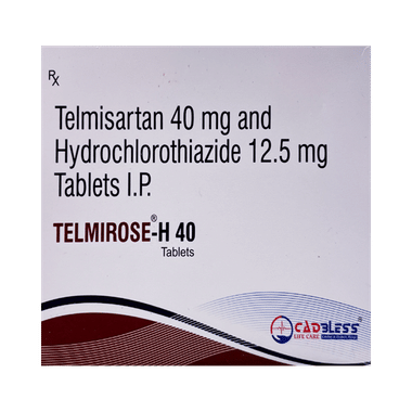 Telmirose H 40 Tablet