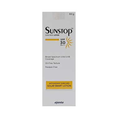 Sunstop Spf 30 Sunscreen | Oil-Free & Paraben Free Lotion