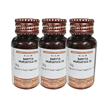 Hapco Baryta Muriatica Tablet (30gm Each) 3X