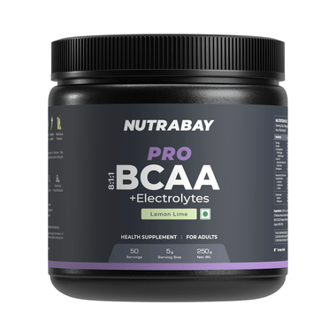 Nutrabay Pro 8:1:1 BCAA + Electrolytes Lemon Lime