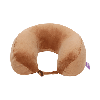 Viaggi U Shape Super Soft Memory Foam Travel Neck Pillow Brown