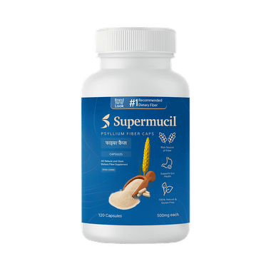 Supermucil Psyllium Fiber 500mg Capsule