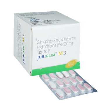 Jubiglim M 3mg/500mg Tablet