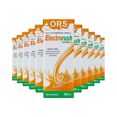 Electrorush ORS Pack (200ml Each) Orange