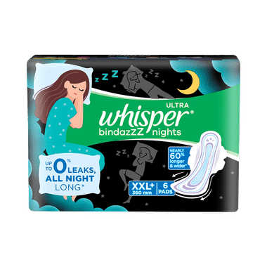 Whisper Bindazzz Nights Pads | Size XXL+