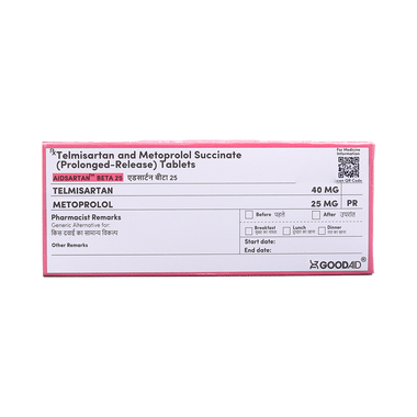 Aidsartan Beta 25 Tablet PR