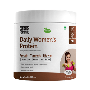 SheNeed Plant Based Daily Women’s Protein Powder Chocolate