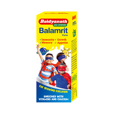 Baidyanath Balamrit Forte Syrup | Ayurvedic Immunity, Growth & Energy Tonic Kids Syrup