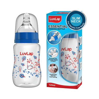 LuvLap Essential Feeding Bottle Slim Neck 0m+