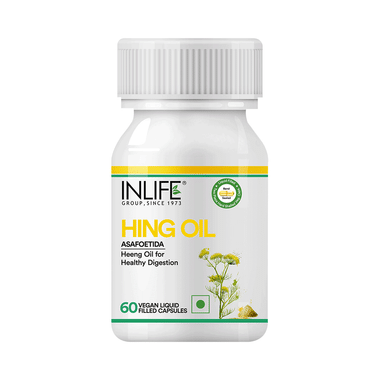 Inlife Hing Oil (Asafoetida) Vegan Liquid Filled Capsule