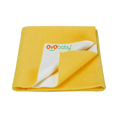 Oyo Baby Bed Protector Dry Sheet Single Bed Yellow