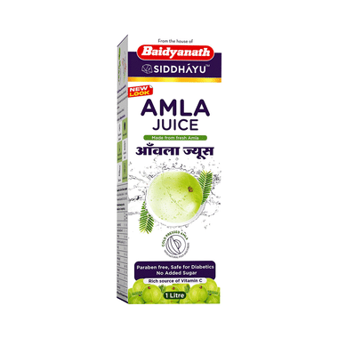 Baidyanath (Nagpur) Organic Amla Juice With No Added Sugar | For Immunity, Skin & Antioxidant Support Juice