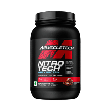 Muscletech Nitro Tech Whey Protein For Muscle Building | Milk Chocolate