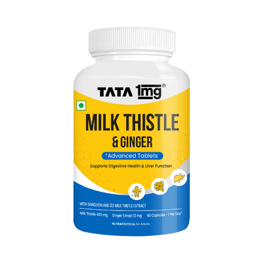 Milk Thistle Veg Capsules | Supports Liver Detox & Healthy Liver Function | by Tata 1mg