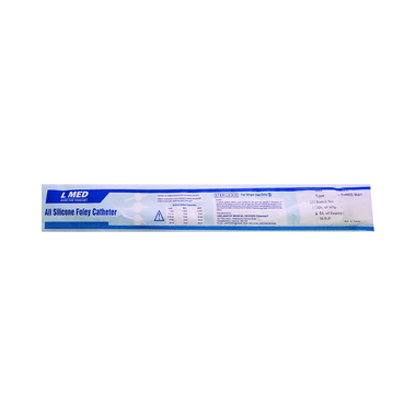 L Med 100% Silicone Foley Ballon 3 Way Catheter 24 FR