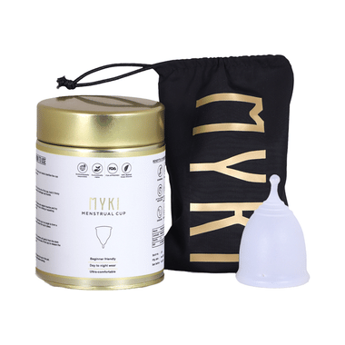 MYKI Silicon Menstrual Cup White Medium