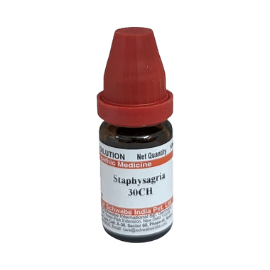 Dr Willmar Schwabe India Staphysagria Dilution 30 CH