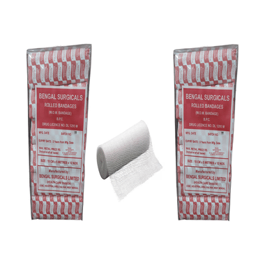 Absorbent Cotton Medical Gauze Roll Bandage (12 Each) 15cm X 5m