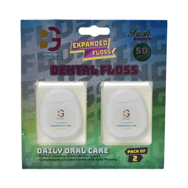 Bumgum Expanded Dental Floss (50mtr Each)