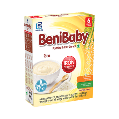 Evexia Benibaby Fortified Infant Cereal 6 Month+ Rice