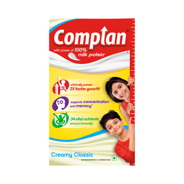 Complan Nutrition Drink Powder For Children | Nutrition Drink For Kids With Protein & 34 Vital Nutrients | Creamy Classic