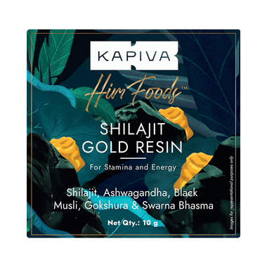 Kapiva Shilajit Gold Resin With Ashwagandha, Black Musli & Gokshura | For Stamina & Energy