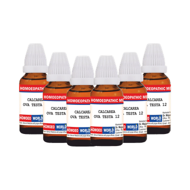 Dr. Majumder Homeo World Calcarea Ova Testa Dilution(30ml Each) 12 CH