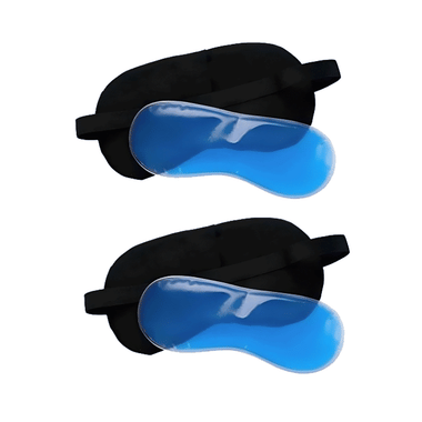 Healthtrek Sleeping Eye Mask With Cooling Gel Insert For Tired Eyes Blue