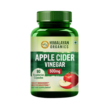 Himalayan Organics Apple Cider Vinegar ACV 500mg | Vegetarian Capsule for Weight Management