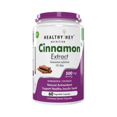 HealthyHey Nutrition Cinnamon Extract Vegetable Capsule