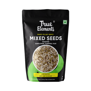 True Elements Roasted Sunflower, Pumpkin & Flax Mixed Seeds For Healthy Digestion