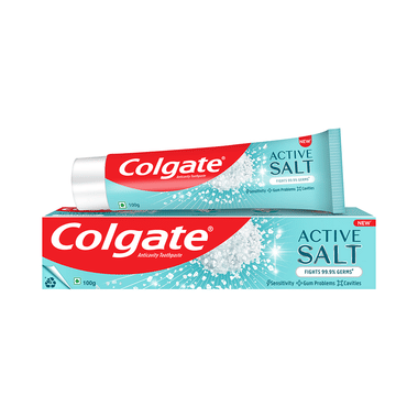 Colgate Active Salt Toothpaste, Germ Fighting Toothpaste For Healthy Gum & Teeth