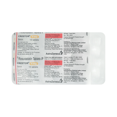 Crestor 5mg Tablet