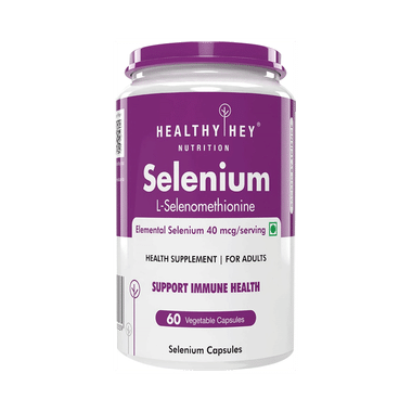 HealthyHey Nutrition Selenium 40mcg | Vegetable Capsule For Immune Health