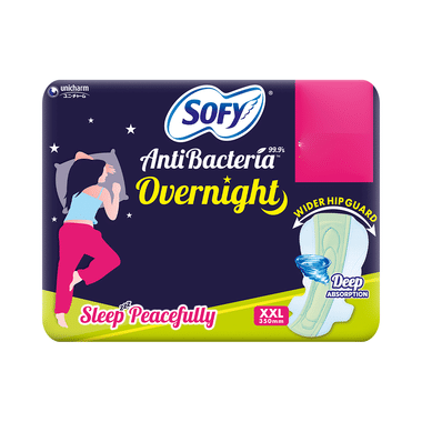 Sofy AntiBacteria 99.9% Sanitary Pads Overnight XXL