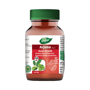 Dabur Arjuna Tablet for Heart Health | Supports Healthy Cholesterol & Metabolism