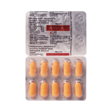 Robinaxol D 50 mg/325 mg/500 mg Tablet