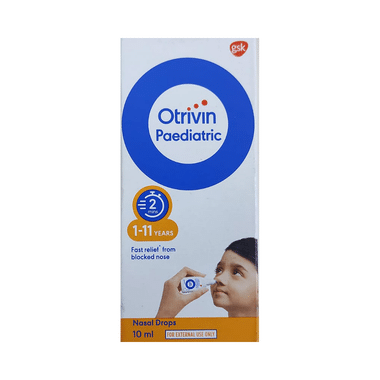 Otrivin Paediatric 0.05% W/v Nasal Drops For Fast Relief From Blocked Nose