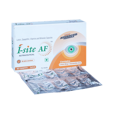 I-Site AF Capsule With Lutein, Zeaxanthin, Vitamins & Minerals