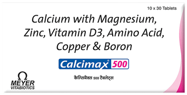 Calcimax Calcium 500 for Bone Health | Tablet