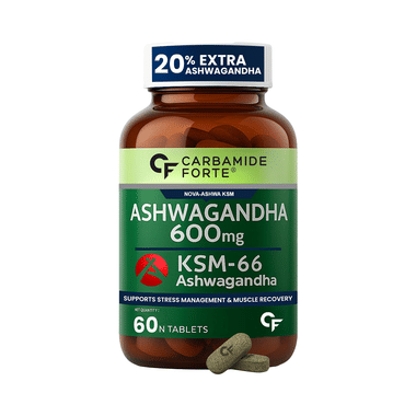 Carbamide Forte Ashwagandha 600mg KSM-66 Tablet